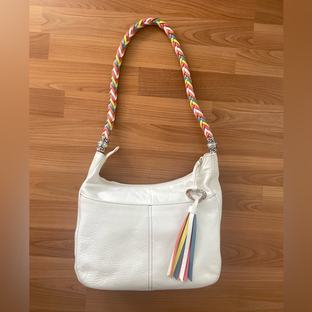 Brighton barbados purse and matching wallet in white/multi